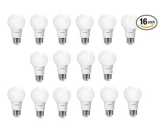 Philips LED Non-Dimmable A19 Frosted Light Bulb: 800-Lumen, 2700-Kelvin, 8.5-Watt (60-Watt Equivalent)