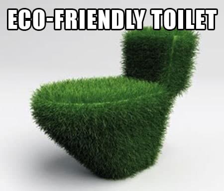 green toilet