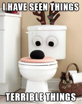 toilet bowl with eyes